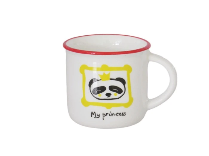 Glazed Edge Ceramic Enamel Mug
