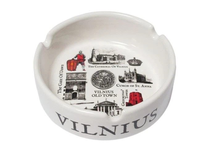 White Ceramic Ashtray