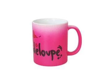 Sprayed Two Color Ceramic Mug With Logo