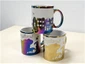 Colorful Electroplated 11oz Straight Ceramic Cup