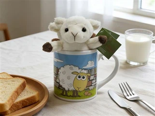Warm Soft Toy In Ceramic Mug