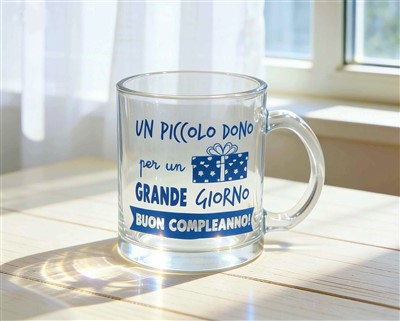 11oz Printed Glass Mug