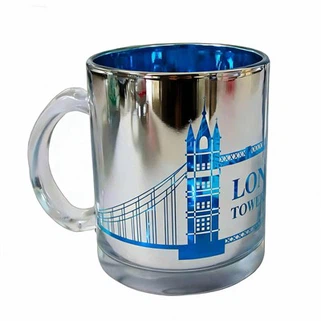 Creative Electroplated Printed Glass Mug