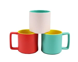Square Handle Ceramic Mug