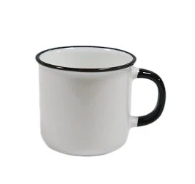 Color Edge Ceramic Enamel Mug