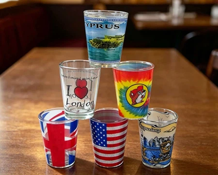 Shot Glass Mug With Decal Shot Glass Mug With Decal