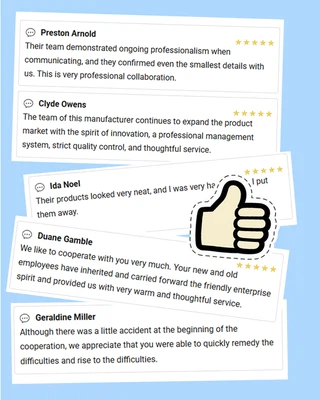 Customer feedback on us 1 Customer feedback on us 1