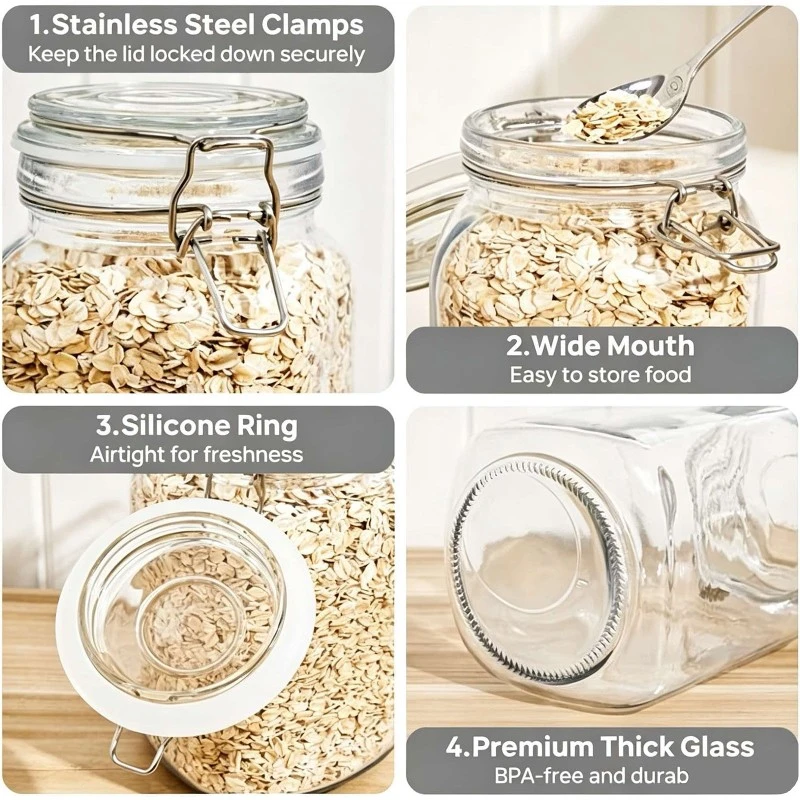 Glass Lock Lid Jar 02 Glass Lock Lid Jar 02